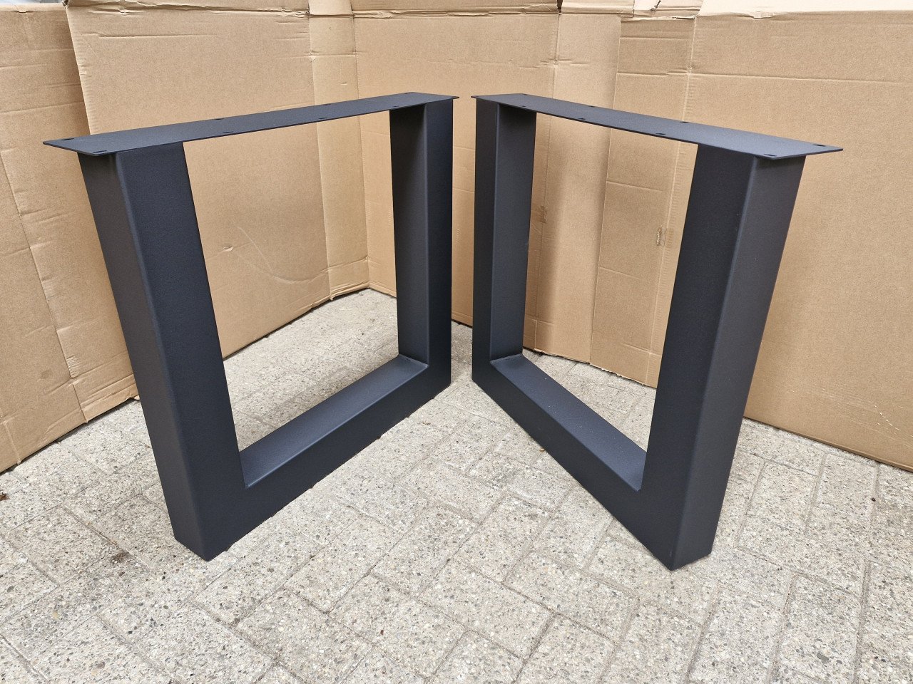 Metalen tafelpoten X,N,H,A,U, model