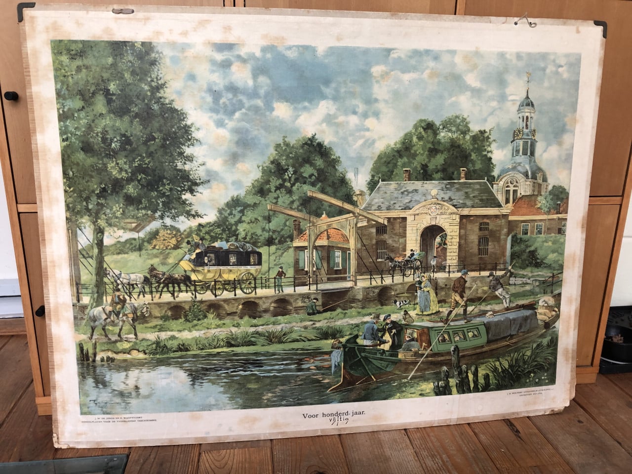 Schoolplaat "Voor honderd jaar"