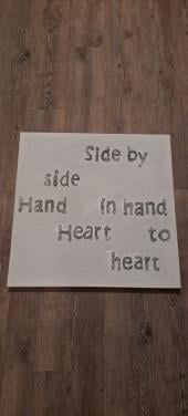 Schilderij met tekst