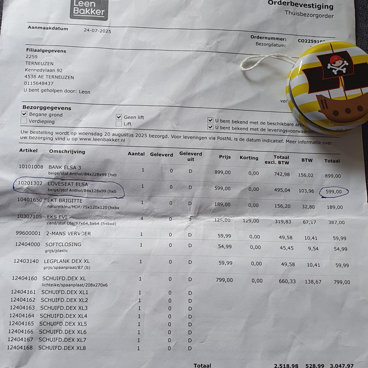 Eén zits bank draaibaar