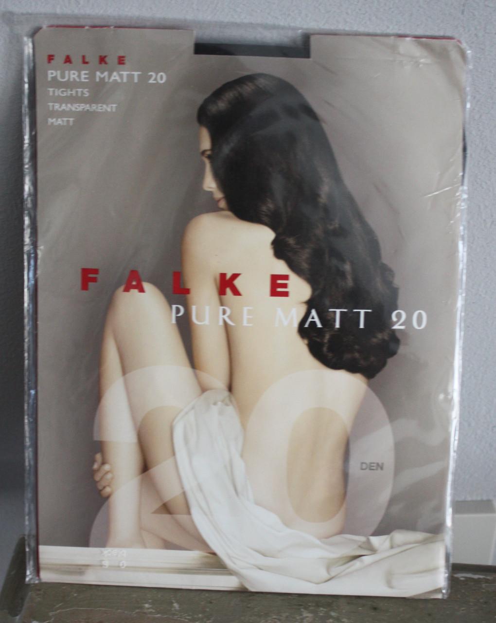 Nieuwe panty falke zwart maat s