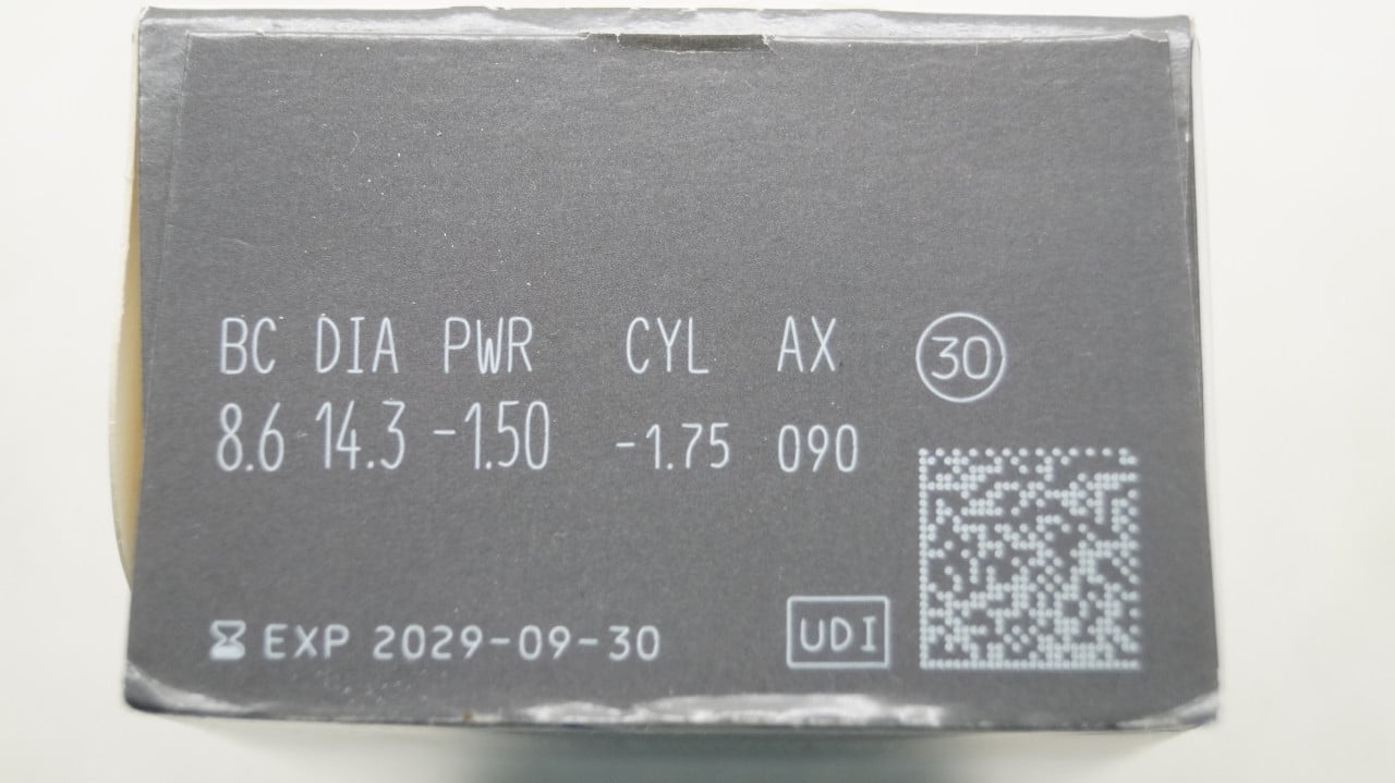 Contactlensen 8.6 14.3 -1.50 -1.75 090
