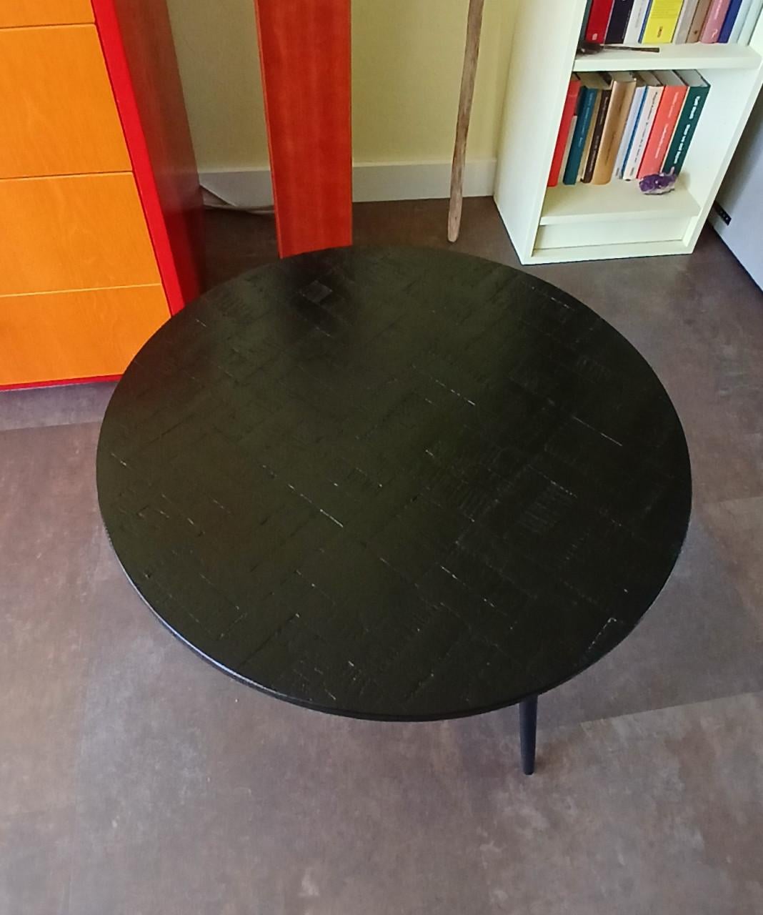 Ronde salontafels - 2 stuks - zwart