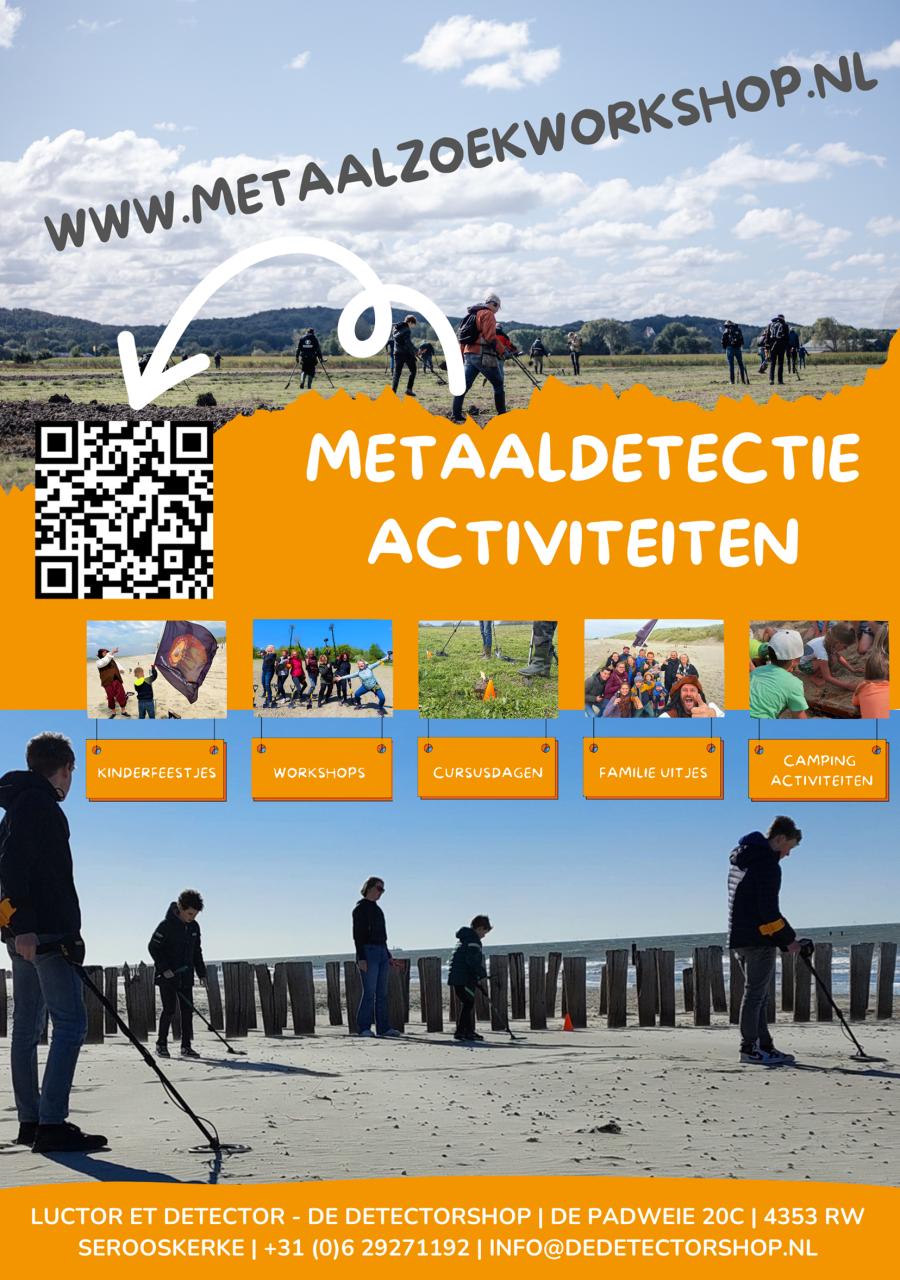 NIEUWE Metaaldetectie activiteiten voor (vrienden)groepen, families enz.