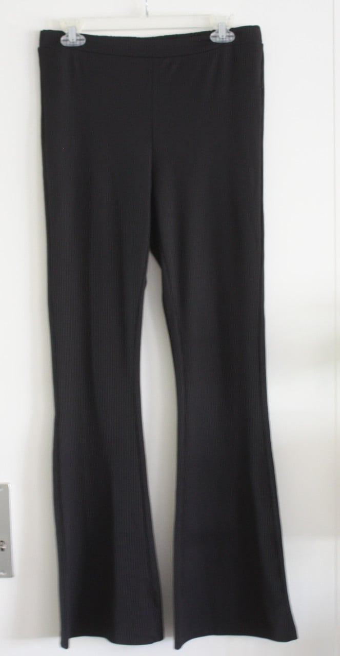 Zwarte flareat broek maat xl