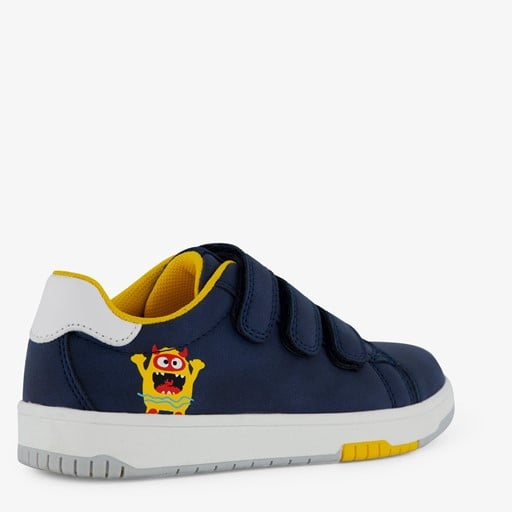 Z.g.a.n. blauw gele sneakers (maat 26 | klittenband | monstertje )
