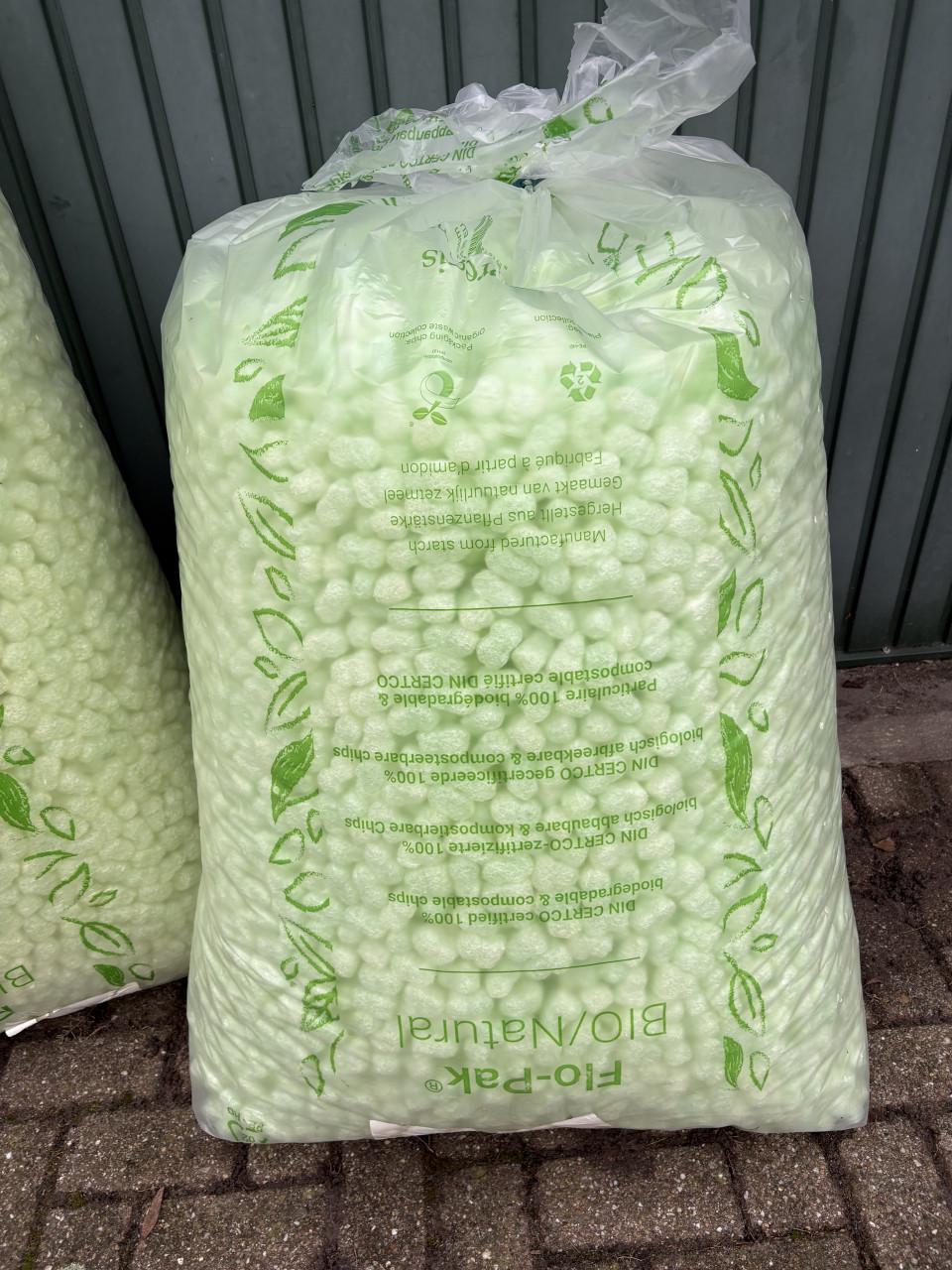 Nieuwe en bijna nieuwe zak Bio verpakkings materiaal