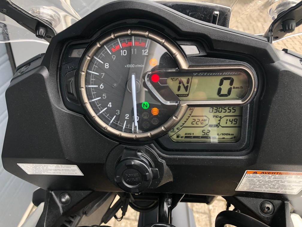 Suzuki V-Strom DL1000 uit 2015, 30.555km, ABS, 3-delige kofferset, €7250,-