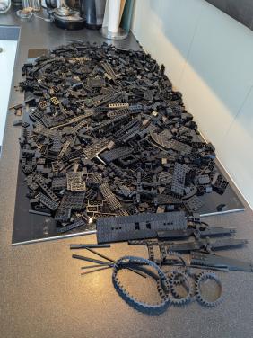 Lego gesorteerd Zwart