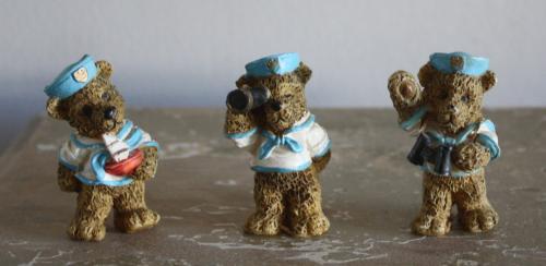 Set van 3 visserij beertjes klein