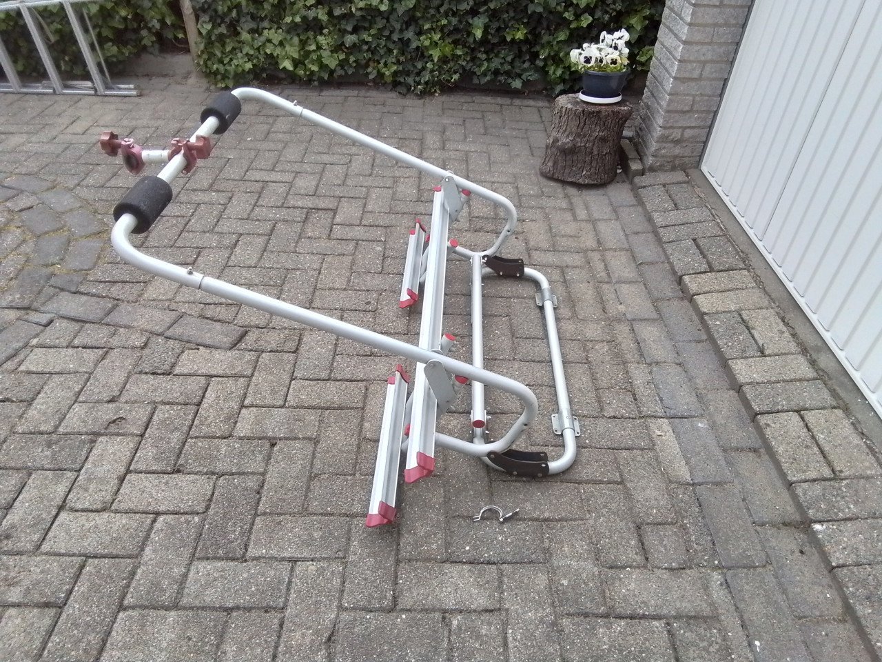 Fietsdrager voor op dissel caravan