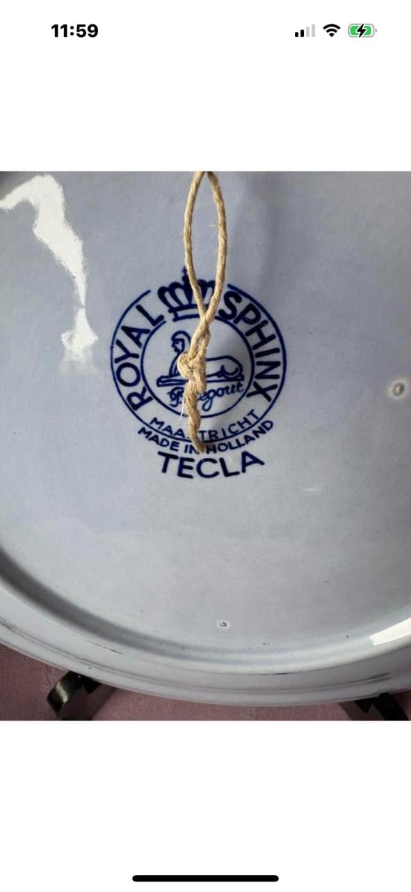 Wandbord of op standaard van Royal Spynx Maastricht Tecla