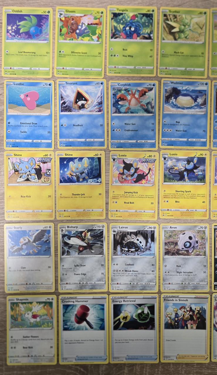 50 Pokemon kaarten uit Crown Zenith set