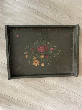 Vintage houten dienblad