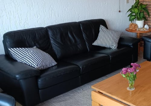 3 ZITS LEDEREN BANKSTEL