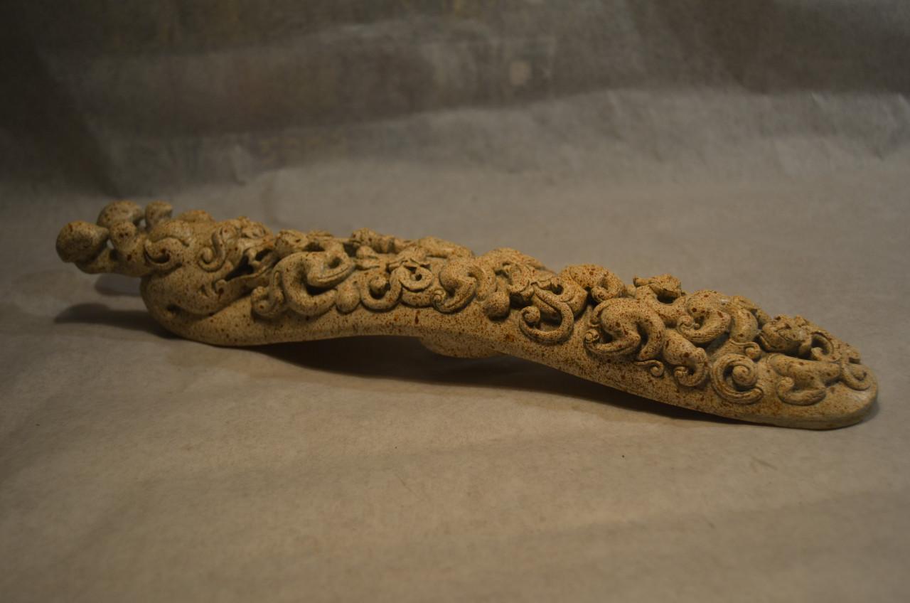 Chinees Boedhistische Ruyi scepter nefriet, 20e eeuw ipst.