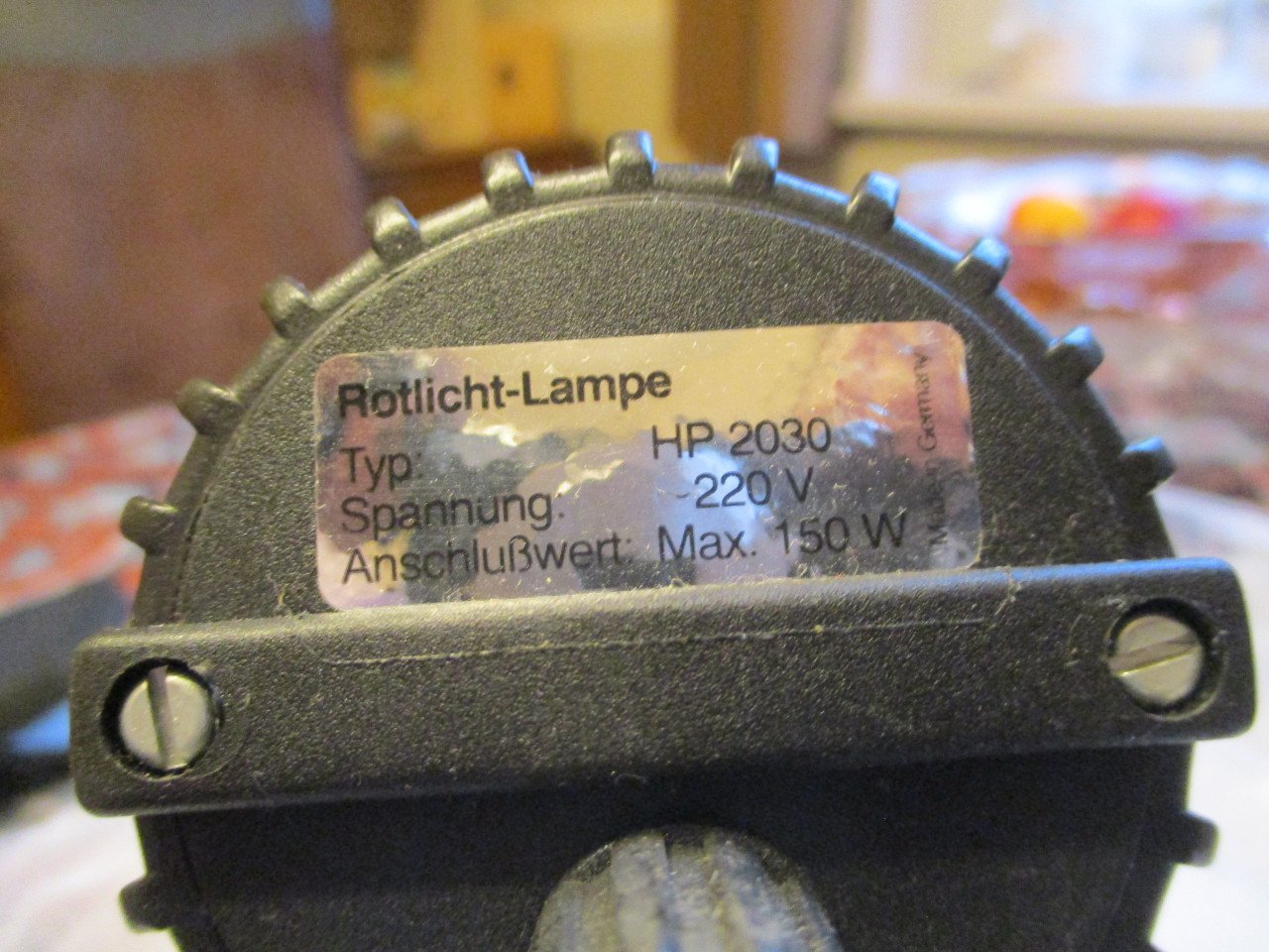Philips HP 2030 infrafile warmtelamp jaren 60/70