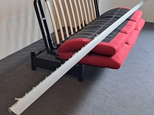 Strakke gordijnrails ca. 5 meter uit één stuk