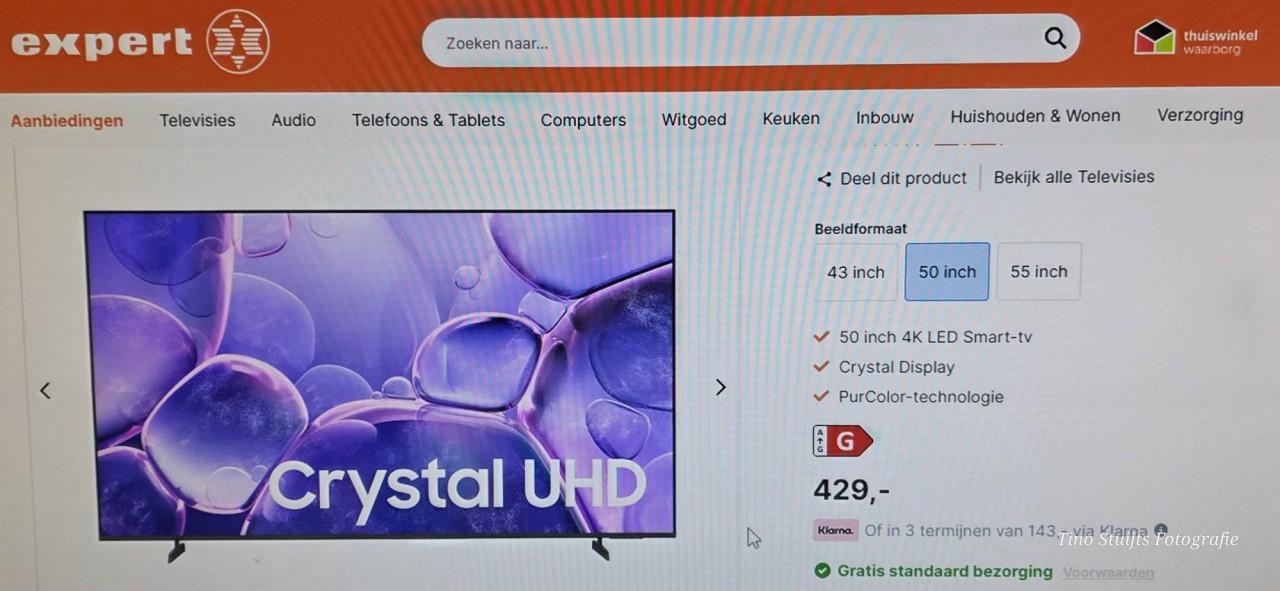 Samsung TV Samsung Crystal UHD U8000F 50" 125 CM