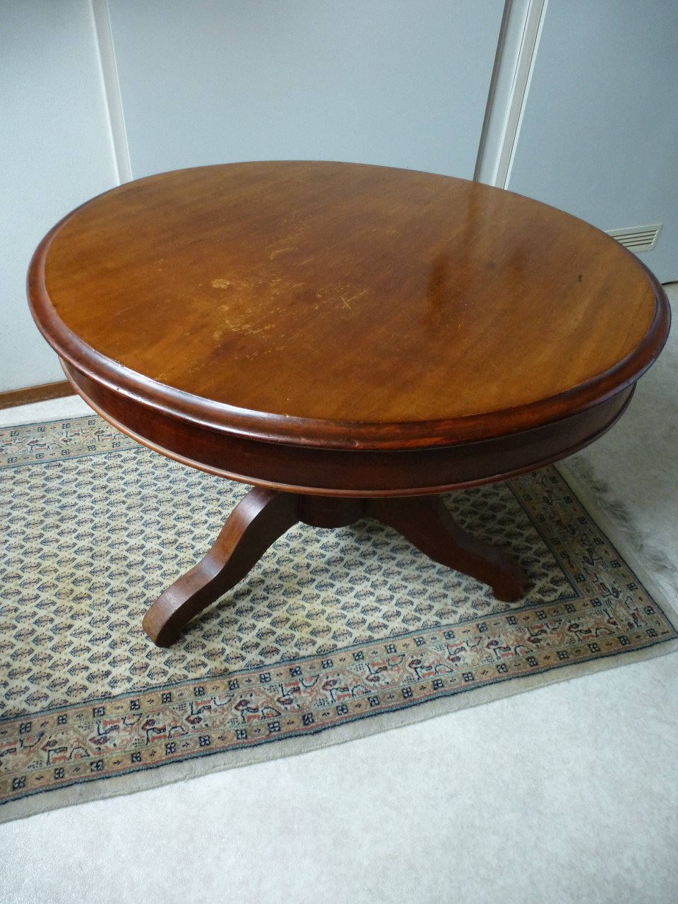 Salontafel ~ tafel ~ sidetable ~ mahonie ~ mahoniehout