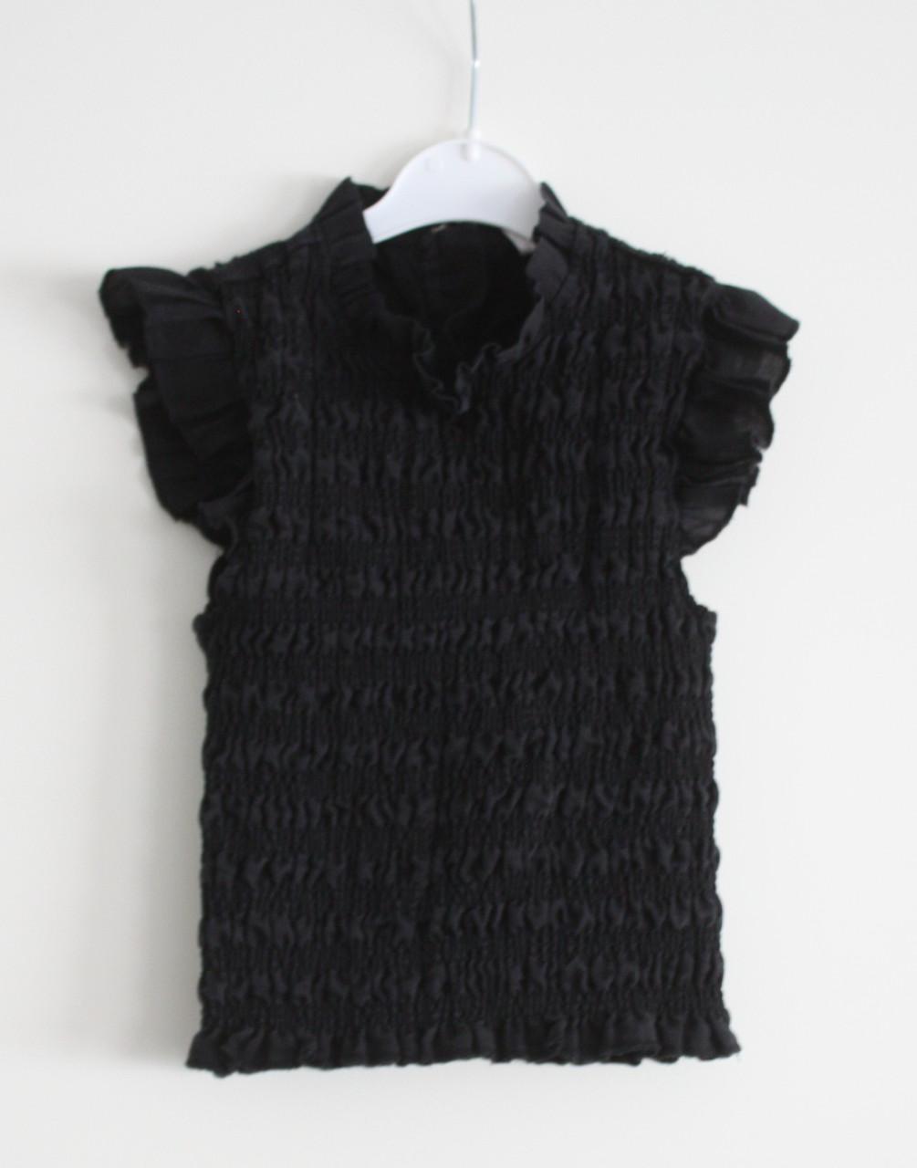 Zwart tshirt  maat 122-128