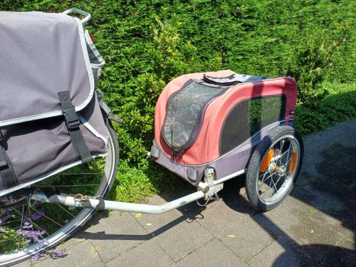 Fiets hondekar met aansluit koppeling