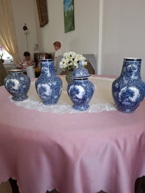 Delftsblauw  kast stel