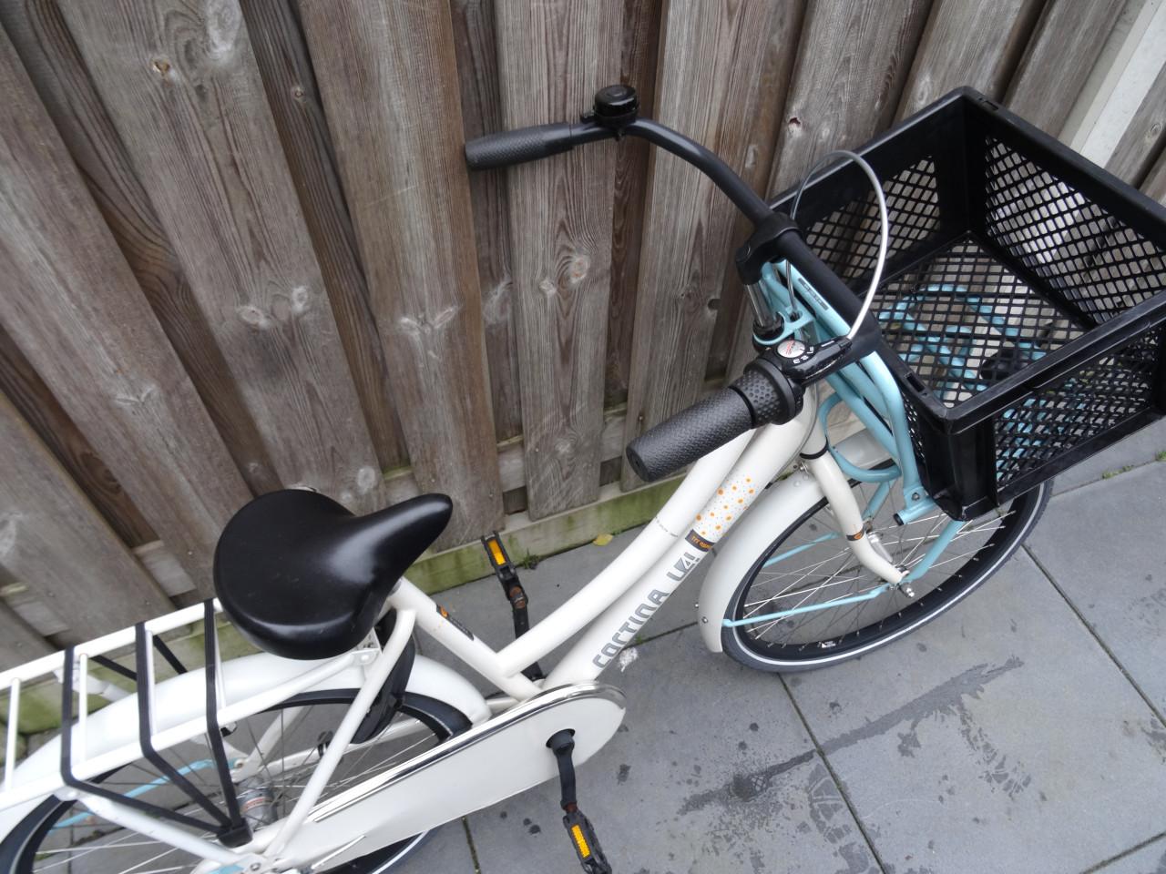 🌸 Cortina U4 Transport Meisjesfiets – 24 inch | White Pearl Gloss