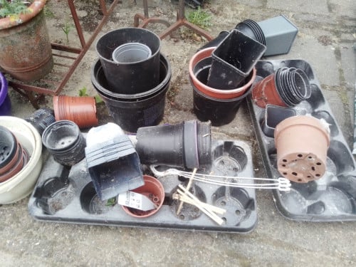 Plastic potten