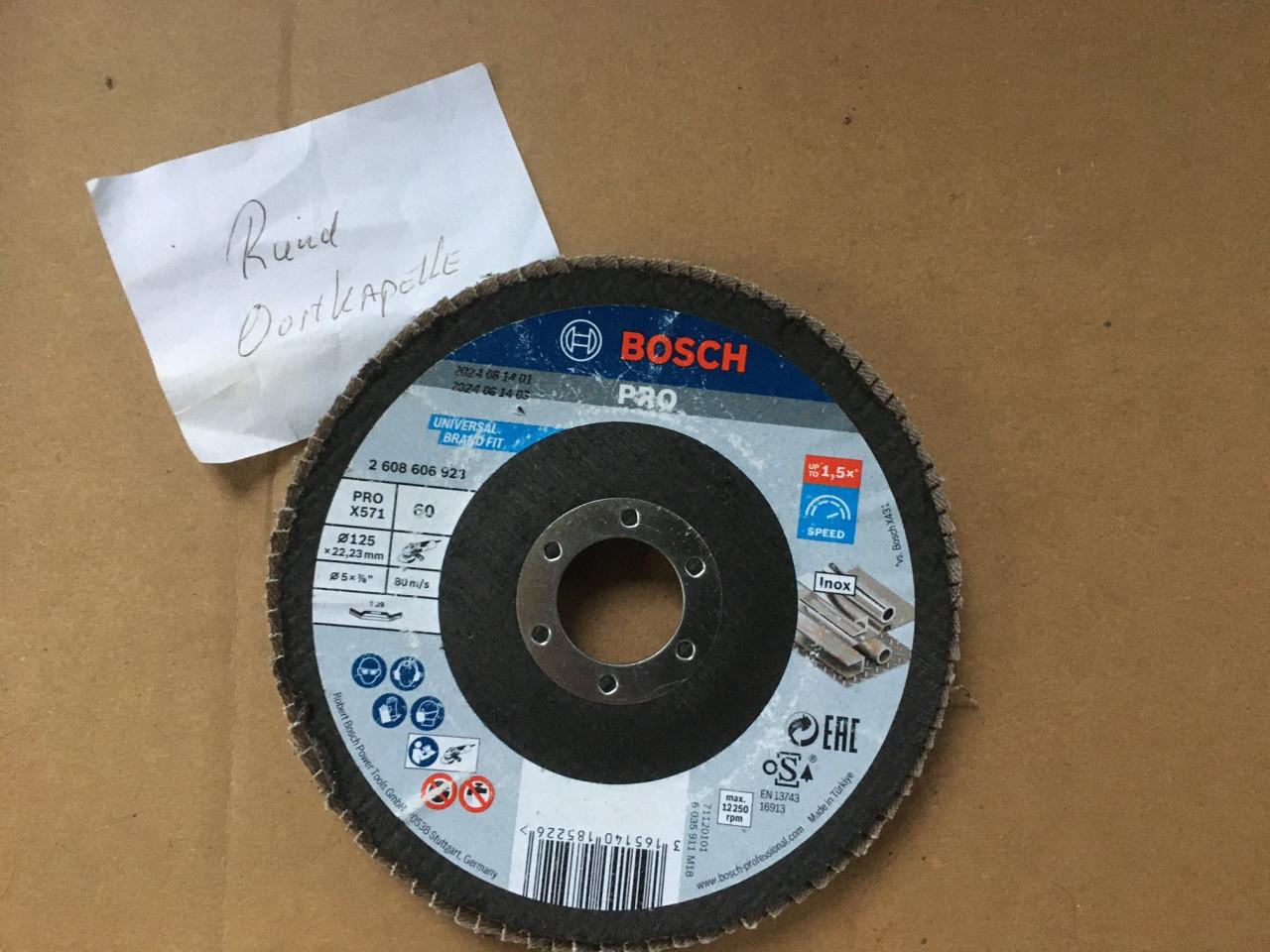 Bosch lamellenschijf 125 mm