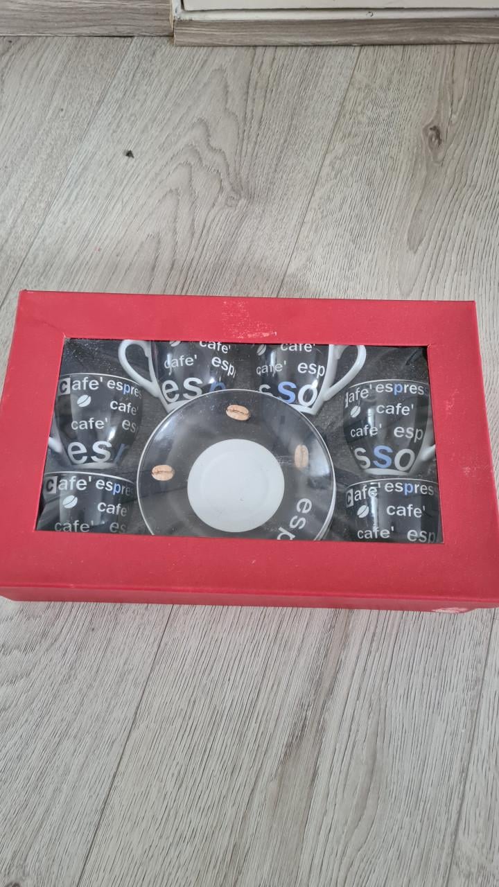 Nieuw in doos Koffie mokken set-Espresso