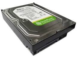 Vijf stuks WD (Western Digital )3,5 inch. harde schijf met 500Gb memory.
