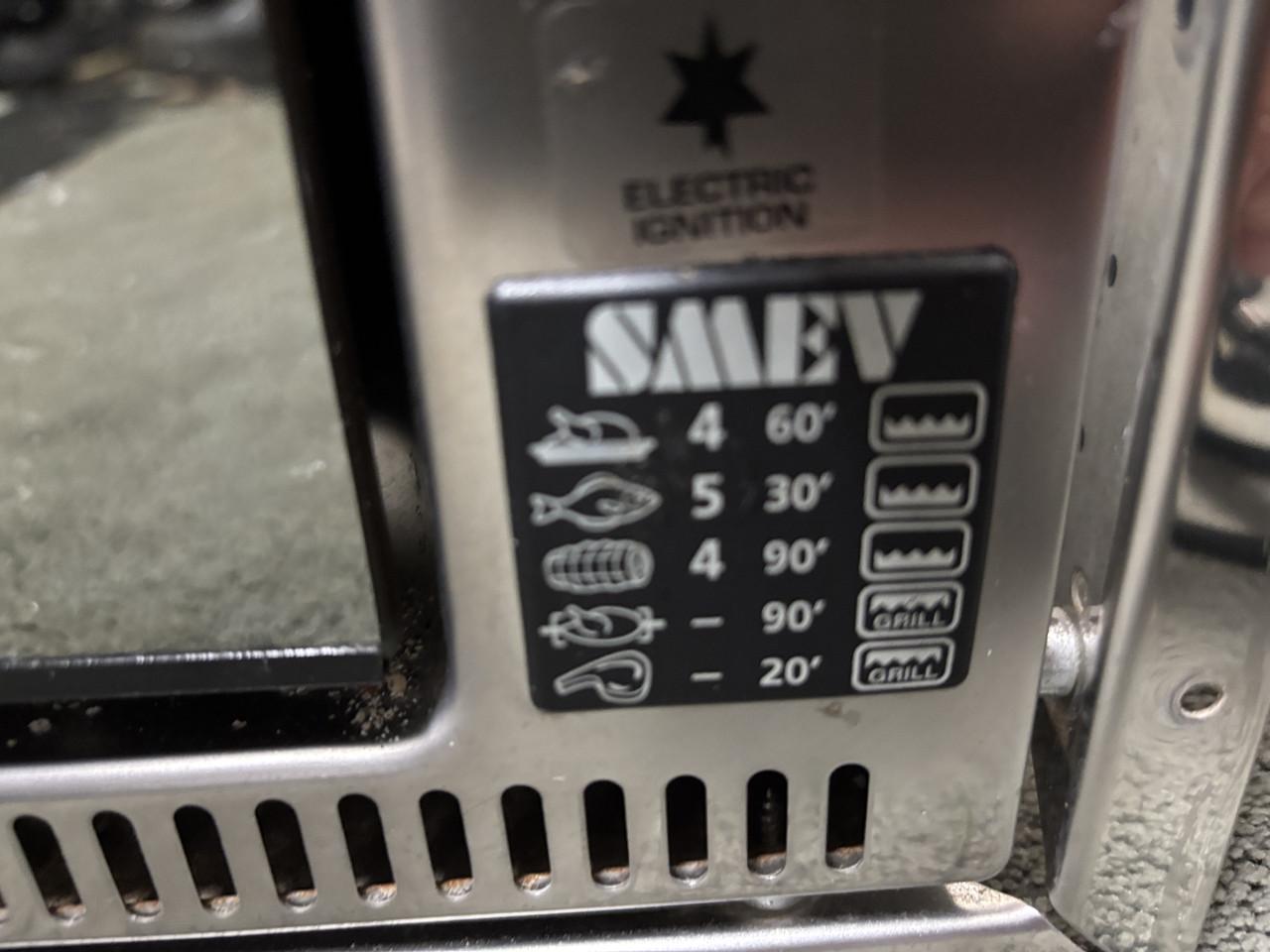 Smev gas inbouw oven