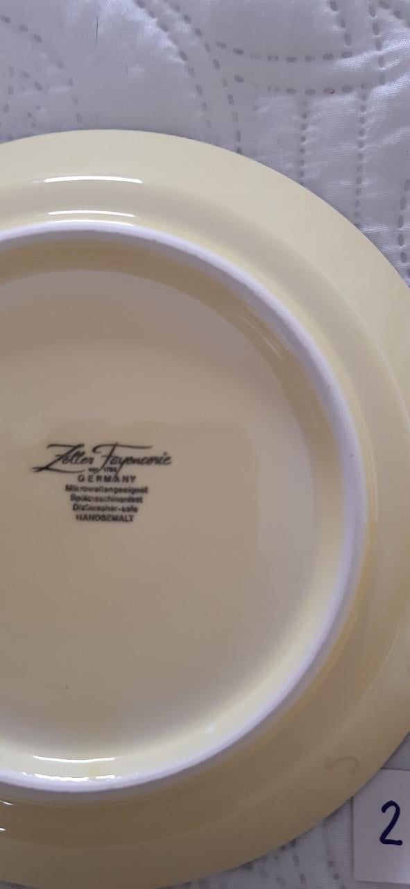 Kip en haan servies: 1 soepkop + 1 schotel