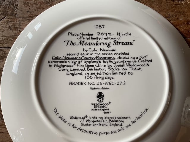 Decoratieve Wedgwood borden
