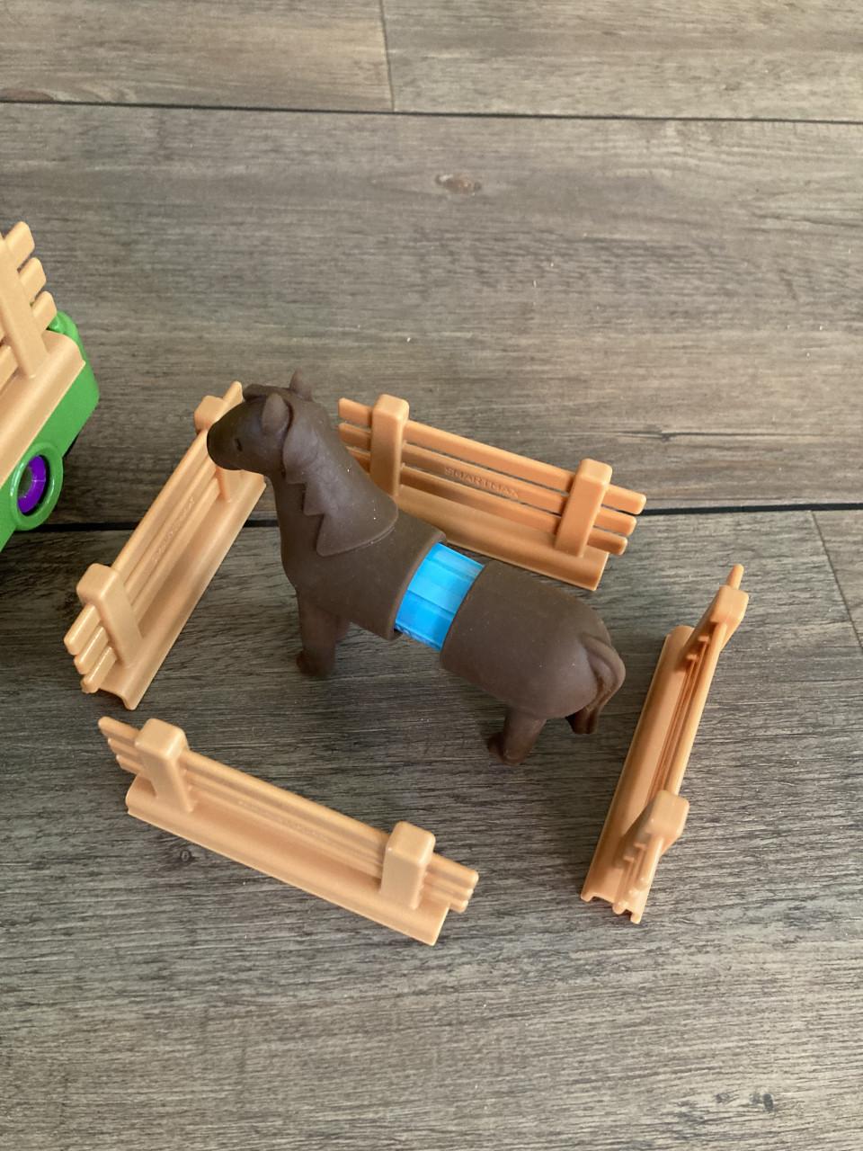 Magneten tractor met paarden