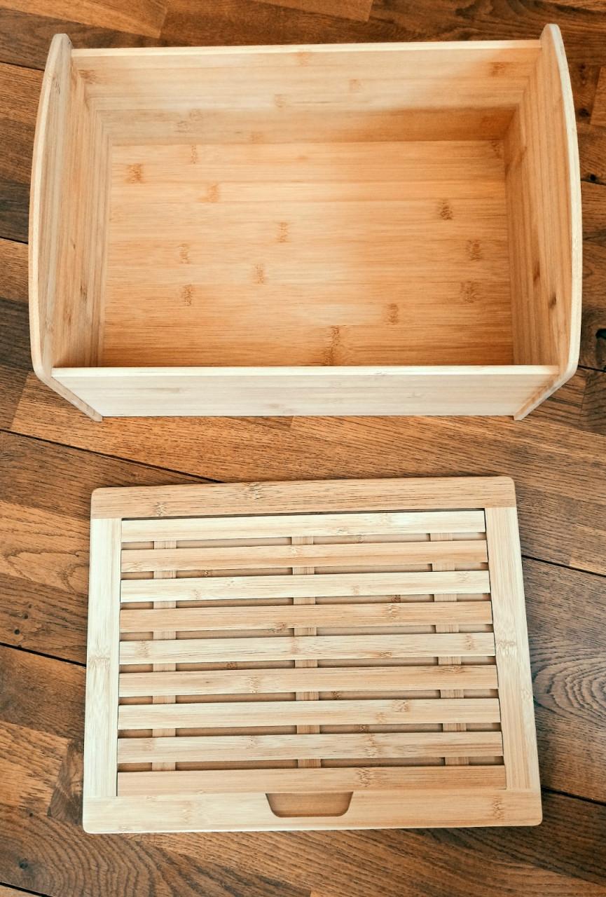 Esmeyer MILAN bamboe broodtrommel met snijplank - Nieuw