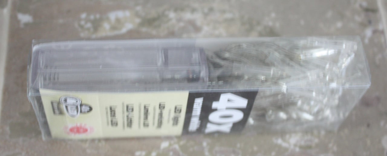 Nieuw in verpakking licht sner zilverkleur warm wit