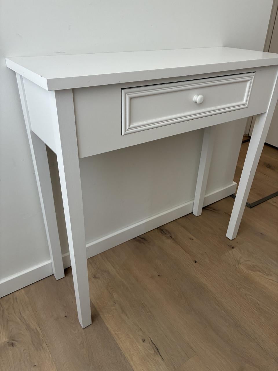 Zijtafeltje, wit. 80x20x78