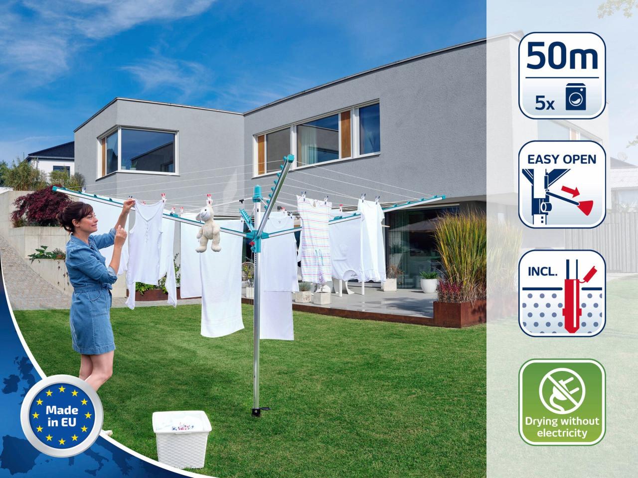 Leifheit Droogmolen 500 Easy als nieuw zelden gebruikt winkelprijs €139,-