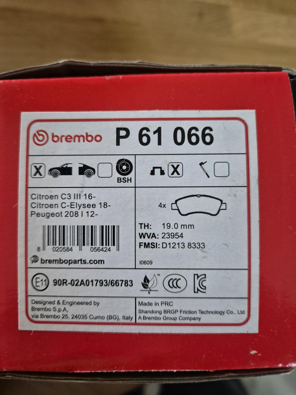 Nieuwe Brembo remschijven en blokken