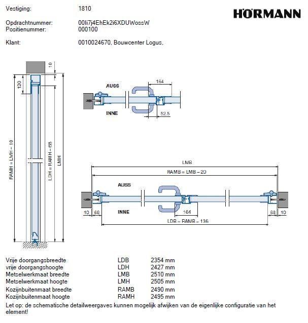 Hörmann openslaande garagedeur NT60-2 NIEUW