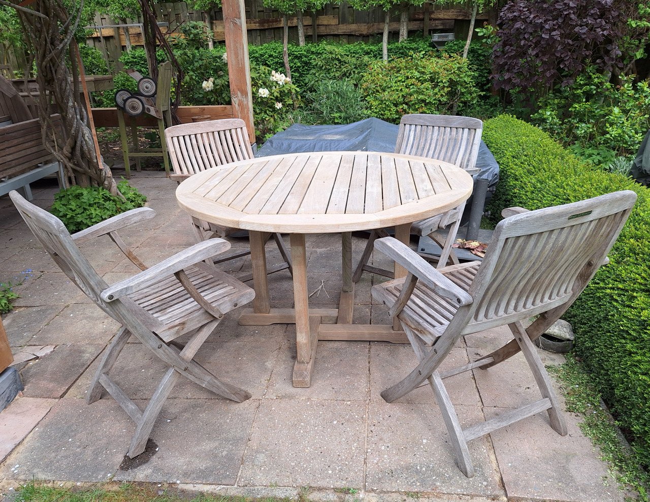 Teakhouten tuinset