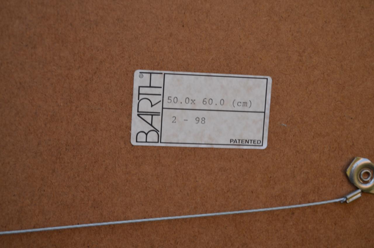 Abstract olie op board Maria Rijntjes de Leeuw (gesign.)