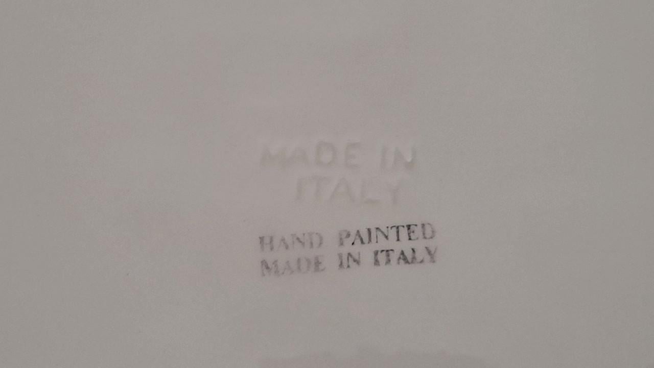 Vierkante schaal Italiaans aardewerk 27,5 cm