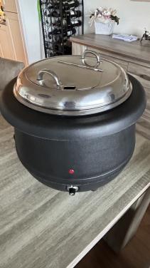 Soep/saus ketel met thermostaat. 10liter
