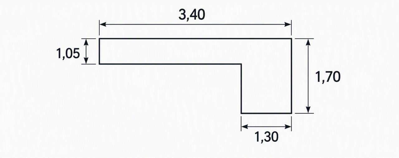 Ruime moderne hoekbank / loungebank – lichtgrijs