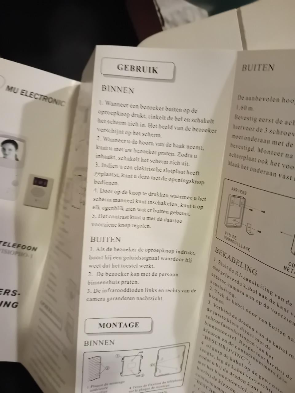 Video deurbel telefoon