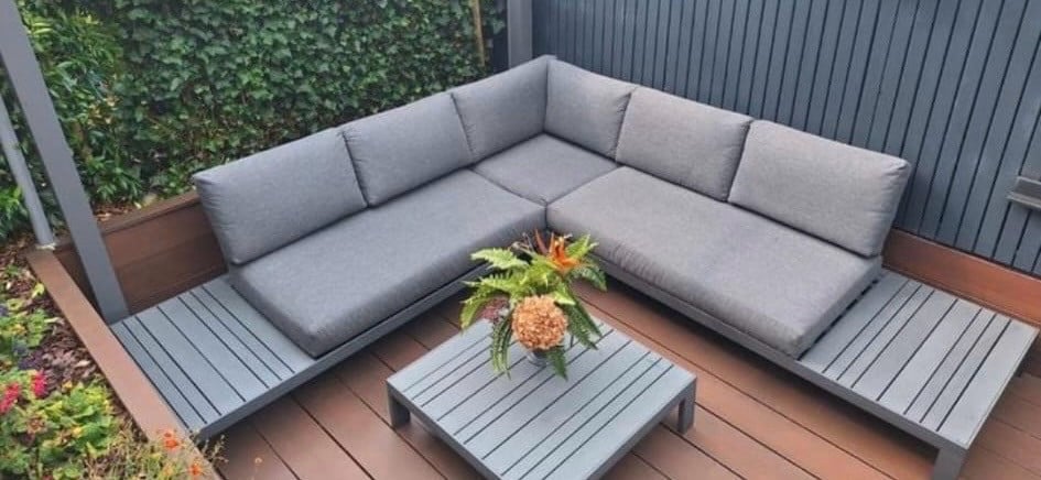 Aluminium loungeset.