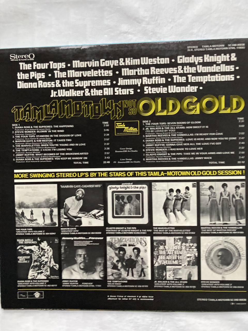 Tamla Motown Not so old gold. Div. artiesten 5c 048-90836 Ta